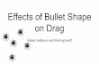 Effects of bullet shape on drag