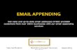 How does Email Apending benefits Organizations