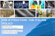 FDI attraction: the italian policy