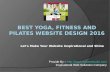 Best yoga fitness and pilates website design 2016