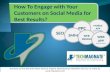 How to engage with customers on social media?