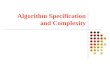 Specification and complexity - algorithm