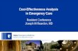 Cost-Effectiveness Analysis in Emergency Care
