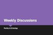 Schoology weekly discussions