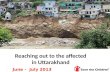 Uttarakhand flood response  - Save the Children