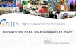 EQAP Presentation - Referencing the PQAF to FHEC QAF