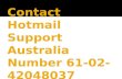 Call Hotmail Support Australia Phone Number For Password Recovery