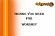 Things you need for worship - dailypooja