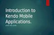 Introduction to Kendo Mobile Applications
