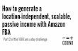 How to generate a location-independent, scalable, passive income with Amazon FBA