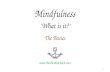 Day of Mindfulness Workshop - What is Mindfulness?