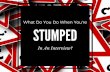 Sherrie Suski Presents: What Do You Do When You're Stumped In An Interview?