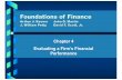Evaluating firm financial performance