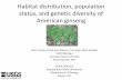 Habitat distribution, population status, and genetic diversity of ...