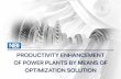 NBI-Productivity enhancement of power plants by means of optimization solution