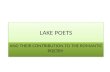 Lake poets