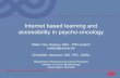 Internet based learning and accessiblity in psycho-oncology