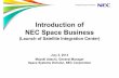 Introduction of NEC Space Business