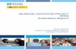 Bilingual Education Project Spain. Evaluation Report