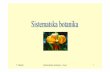 T. Nikolić Sistematska botanika - Uvod 1