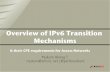 Overview of IPv6 Transition Mechanisms