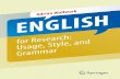 English for Research: Grammar, Usage and Style - Springer