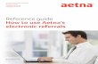 How to use Aetna's electronic referrals
