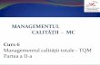 MANAGEMENTUL CALITĂȚII - MC Curs 6 Managementul calității ...
