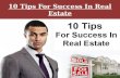 10 Tips For Success In Real Estate
