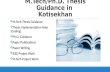 M.Tech/Ph.D. Thesis Guidance in Kotisekhan