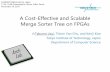 A Cost-Effective and Scalable Merge Sort Tree on FPGAs