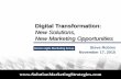 Digital transformation - New Solutions, New Marketing Opportunities (Steve Robins, Nov 17, 2015)
