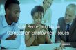 Trade Secret and Unfair Competition - Employment Issues