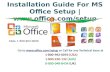 Installation guide for ms office setup  setup