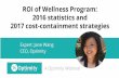 Optimity Jan Webinar - ROI of Wellness Programs