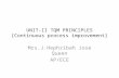 Unit ii tqm principles [continuous process improvement]