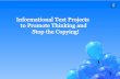Informational text projects that promote thinking