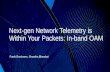 Next-gen Network Telemetry is Within Your Packets: In-band OAM