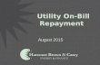 On bill presentation for ny utilities