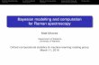 Bayesian modelling and computation for Raman spectroscopy