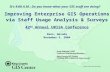 Analyzing GIS Staff Usage and Allocation for Improved GIS Operations