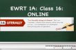 Class 16 online 1 a