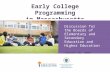 Early College Programming in Massachusetts