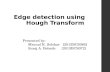 Edge Detection using Hough Transform
