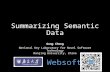Summarizing Semantic Data
