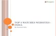 Top 5  watch websites in india