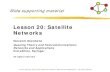 Lesson 20: Satellite Networks