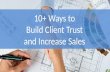 10 Ways to Build Client Trust and Increase Sales