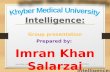 Intelligence  (imran khan salarzai)