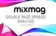 'Mixmag' double page spread analysis.